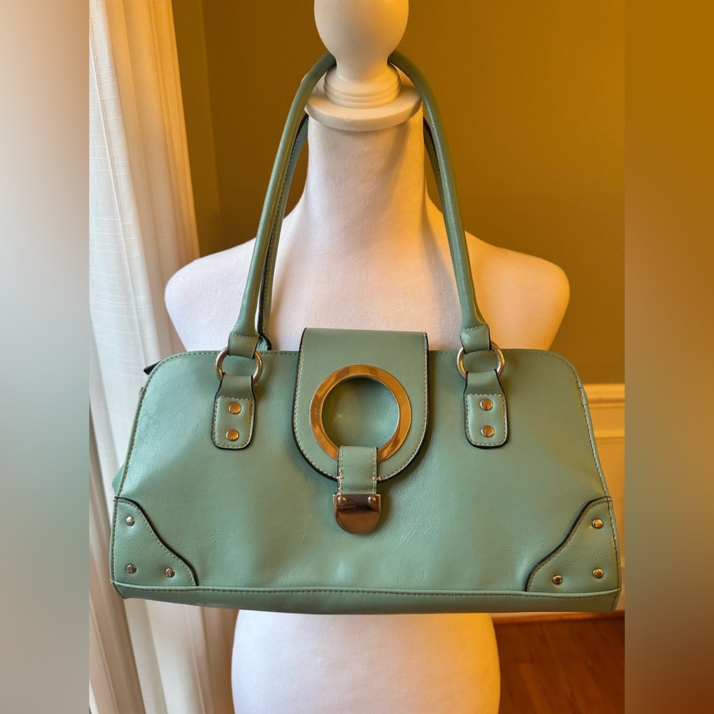 Tiffany Blue Handbag with Silver Accents